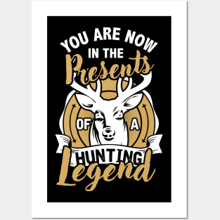 Hunting T Shirt Hunting Legend Funny Deer Hunters Gift Posters and Art